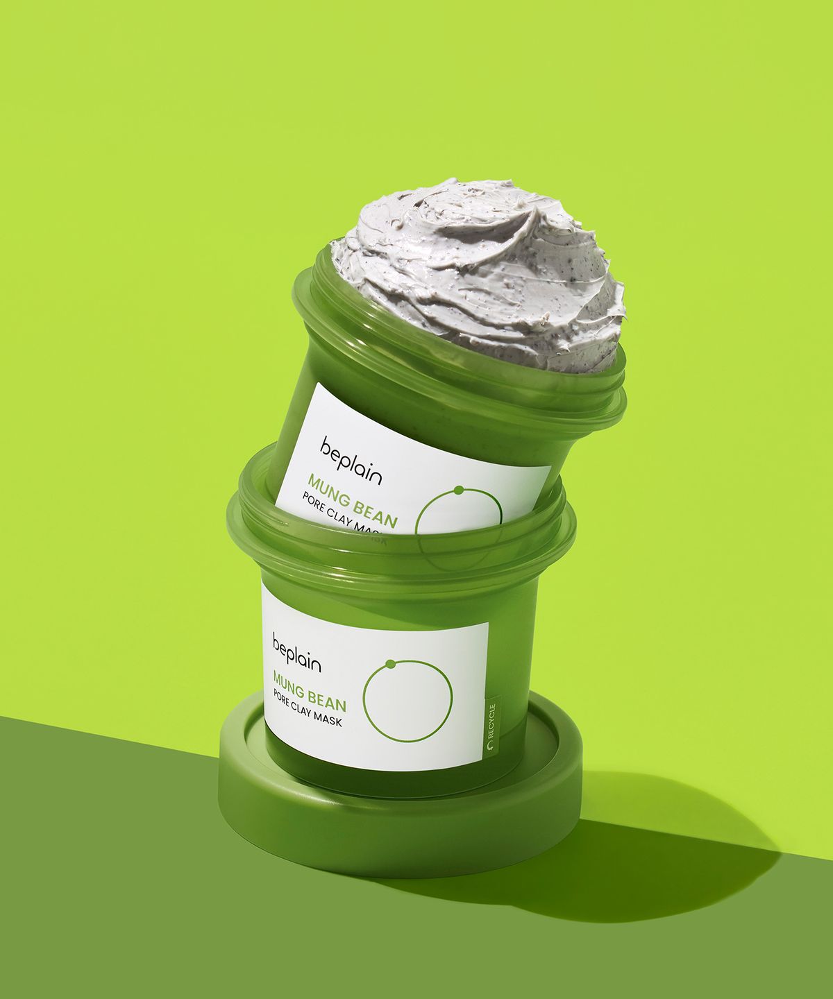 비플레인(BEPLAIN) [2개] 녹두 모공 클레이 팩 120ml (증정: 모공 클레이 팩 12ml x 2개)