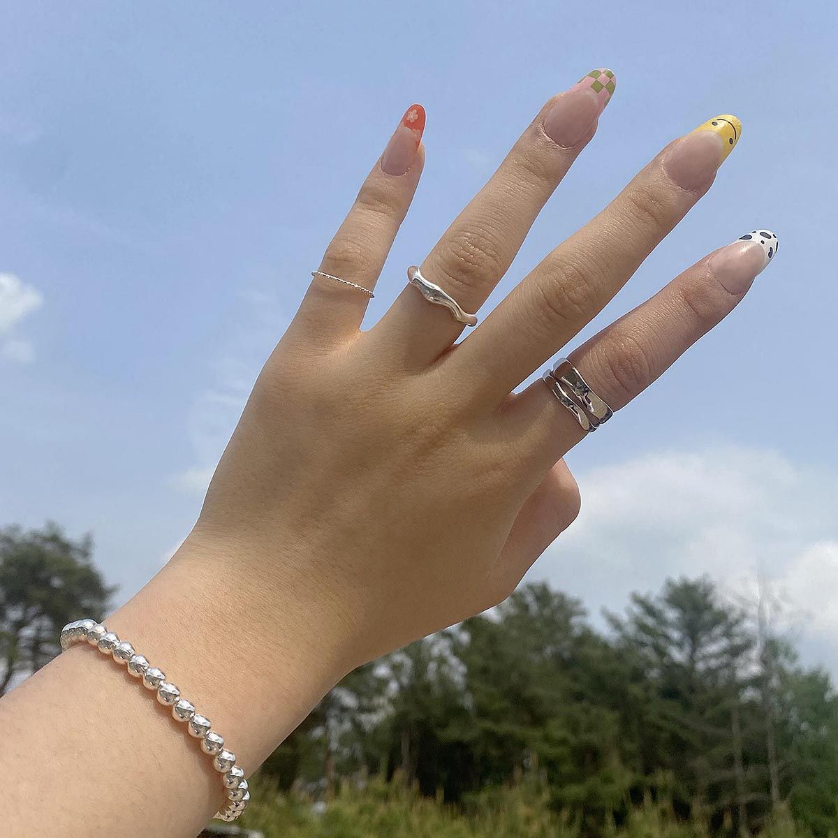 매즈믹(MEZMIC) 3mm 볼체인 925실버 팔찌