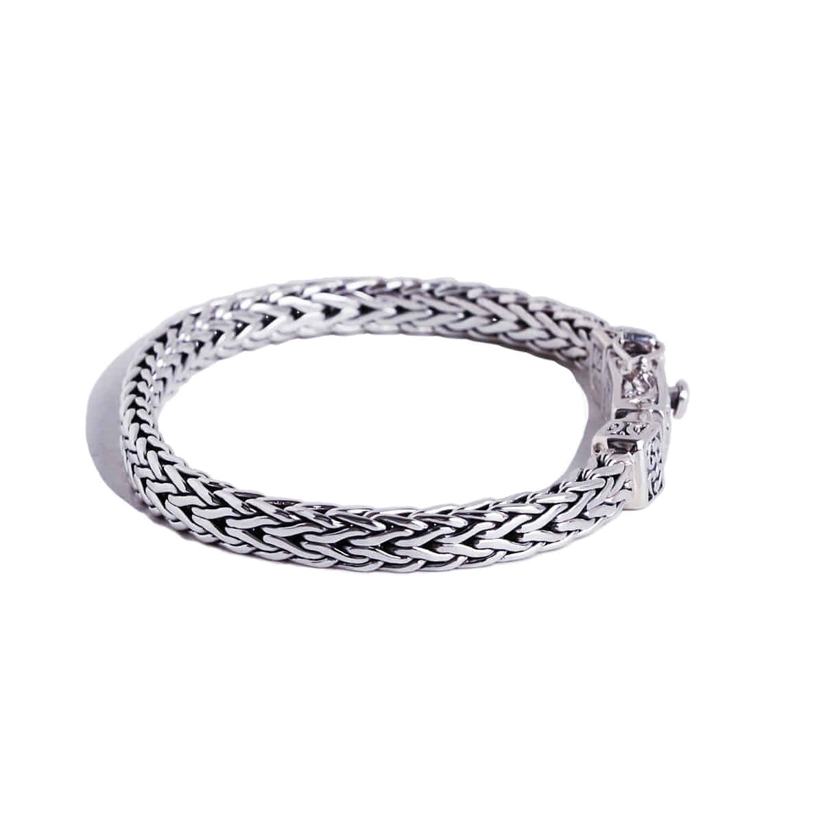 매즈믹(MEZMIC) 6x4 mm 스퀘어 V체인 925 스털링실버 팔찌