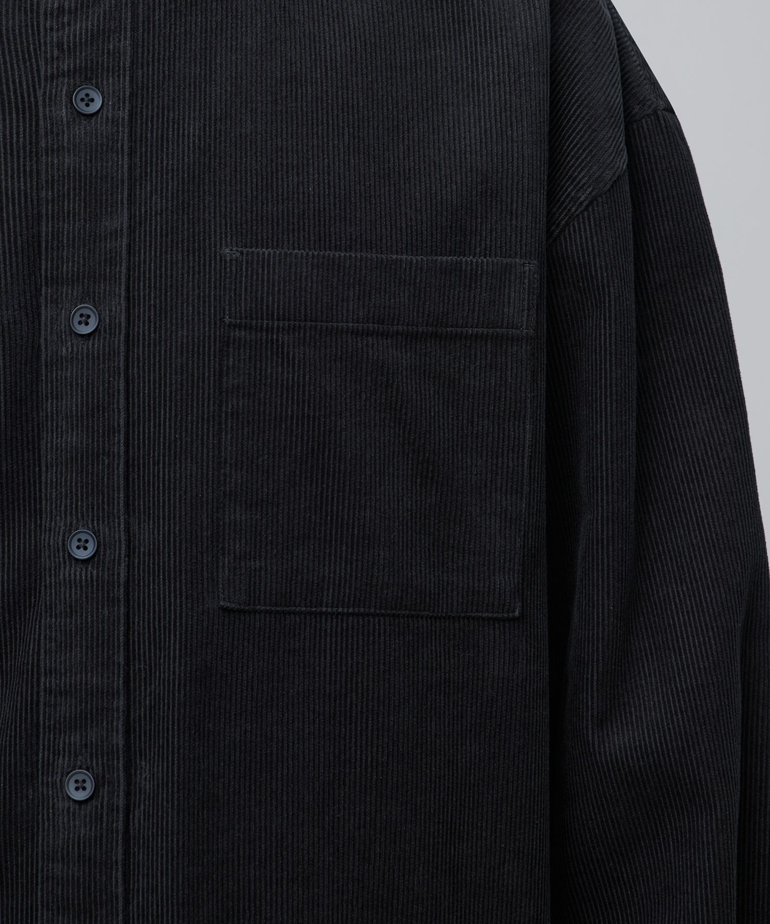 ★MUSINSA STANDARD★ Oversized corduroy shirt dark grey MMBS MUSINSA | MUSINSA STANDARD Oversized Corduroy Shirt [Dark Grey]