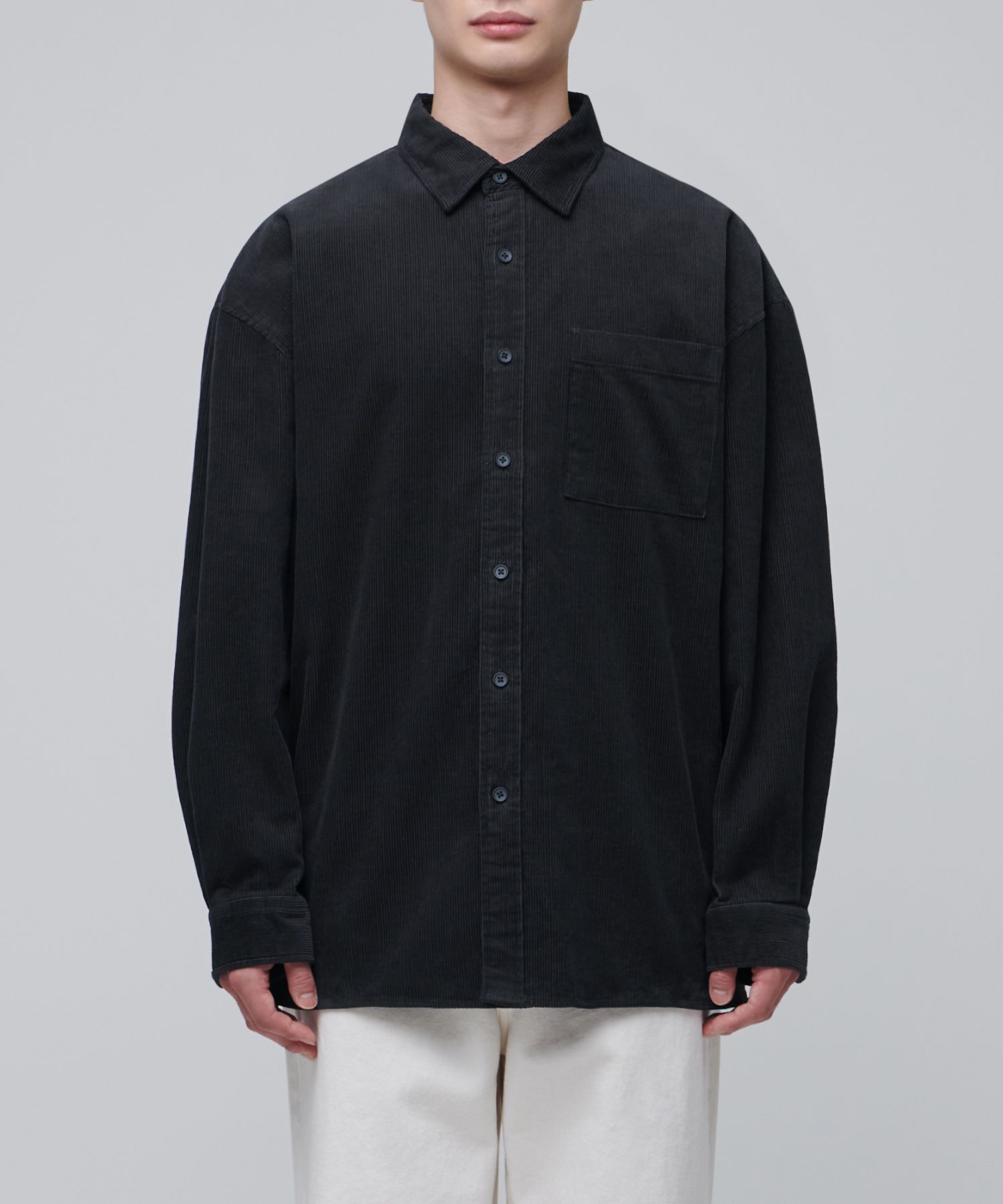 ★MUSINSA STANDARD★ Oversized corduroy shirt cream MMBSH701 MUSINSA | MUSINSA STANDARD Oversized Corduroy Shirt [Cream]