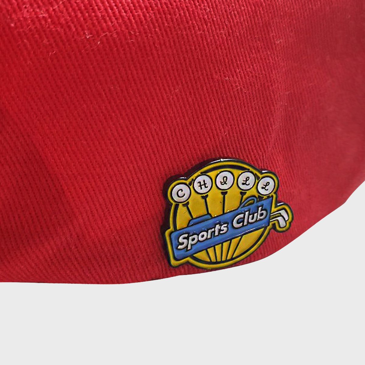 칠스포츠클럽(CHILL SPORTS CLUB) 돌핀클럽 6패널 볼캡 윗 볼마커  레드