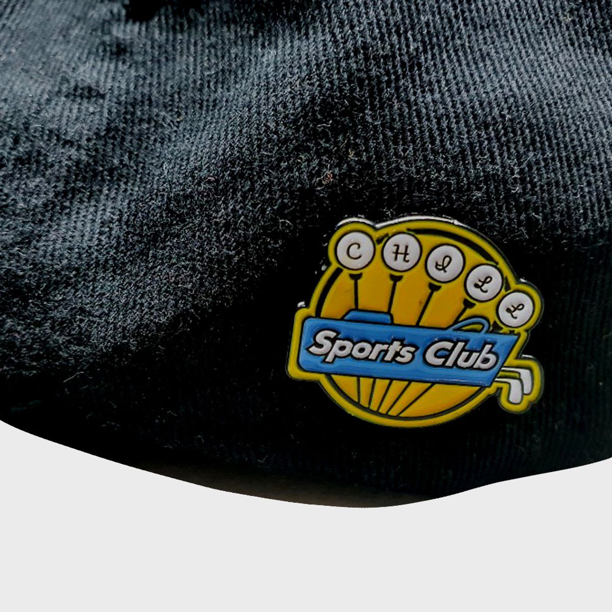 칠스포츠클럽(CHILL SPORTS CLUB) 돌핀클럽 6패널 볼캡 윗 볼마커  블랙