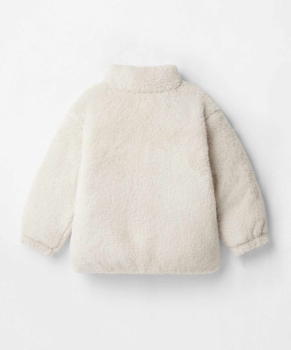 무신사 스탠다드 키즈(MUSINSA STANDARD KIDS) 데일리 푸퍼 리버서블 플리스 숏 패딩 재킷 [크림/크림]