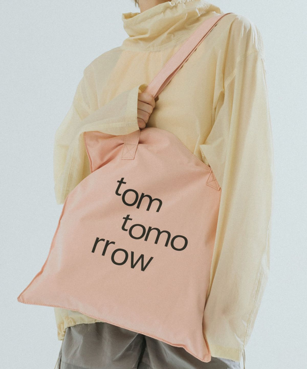 톰투머로우(TOMTOMORROW) wave logo bag [pink]