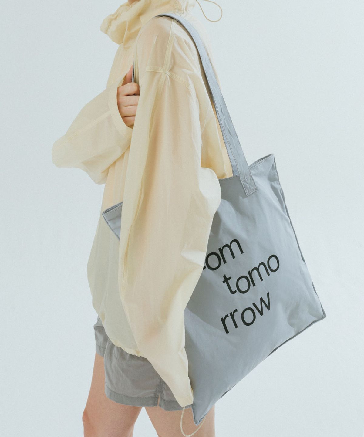 톰투머로우(TOMTOMORROW) wave logo bag [blue]