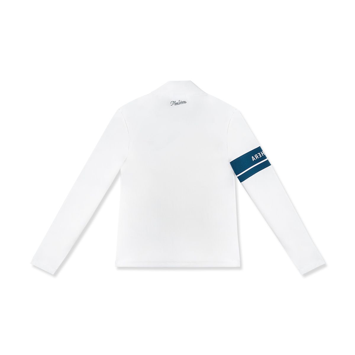 미스페라(MEASPHERA) WOMEN SLIM-FIT ARM POINT T-SHIRT WHITE