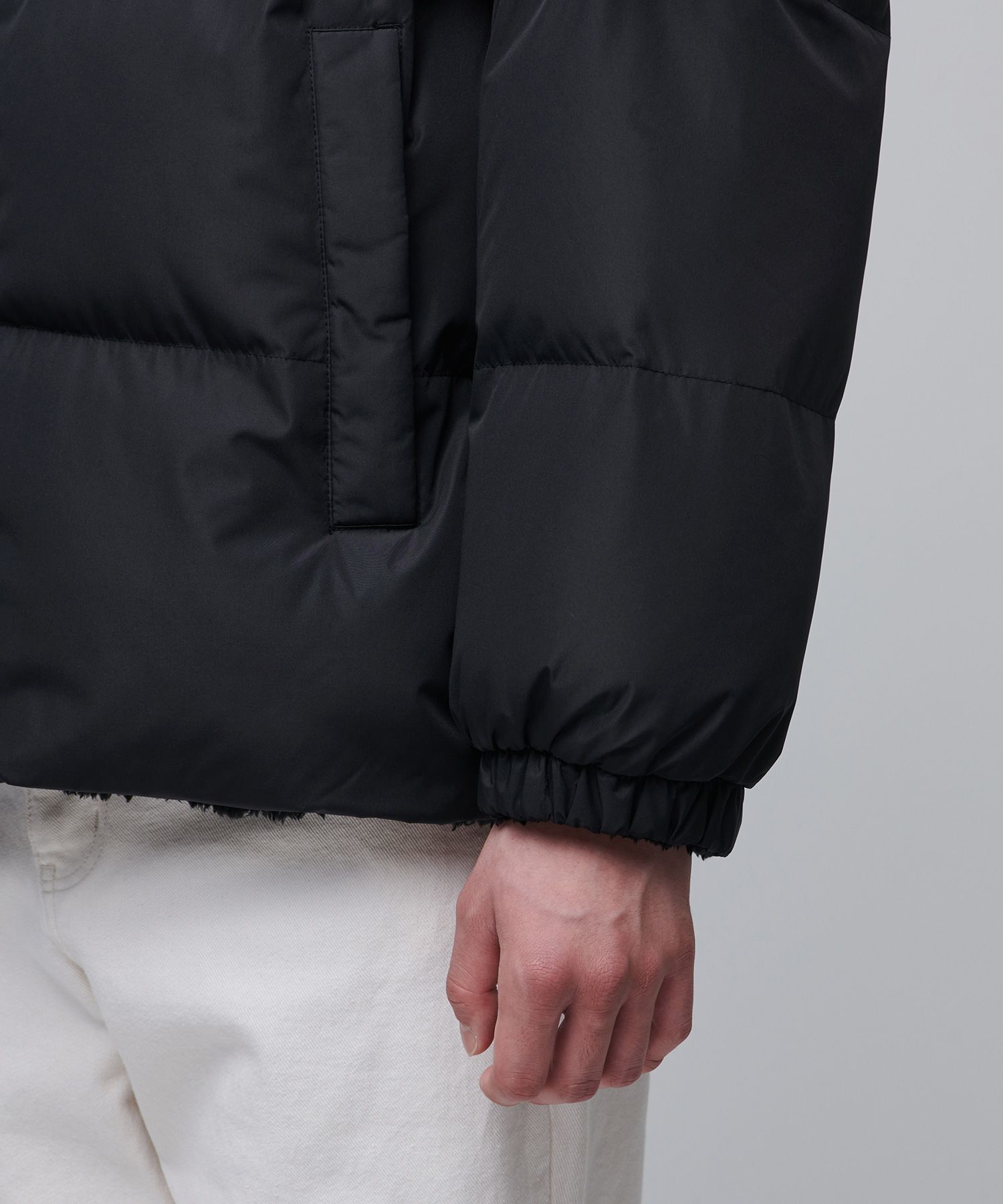 ●MUSINSA STANDARD●W REVERSIBLE FLEECE SHORT PADDING JACKET MUSINSA | MUSINSA STANDARD WOMAN Women's Daily Puffer