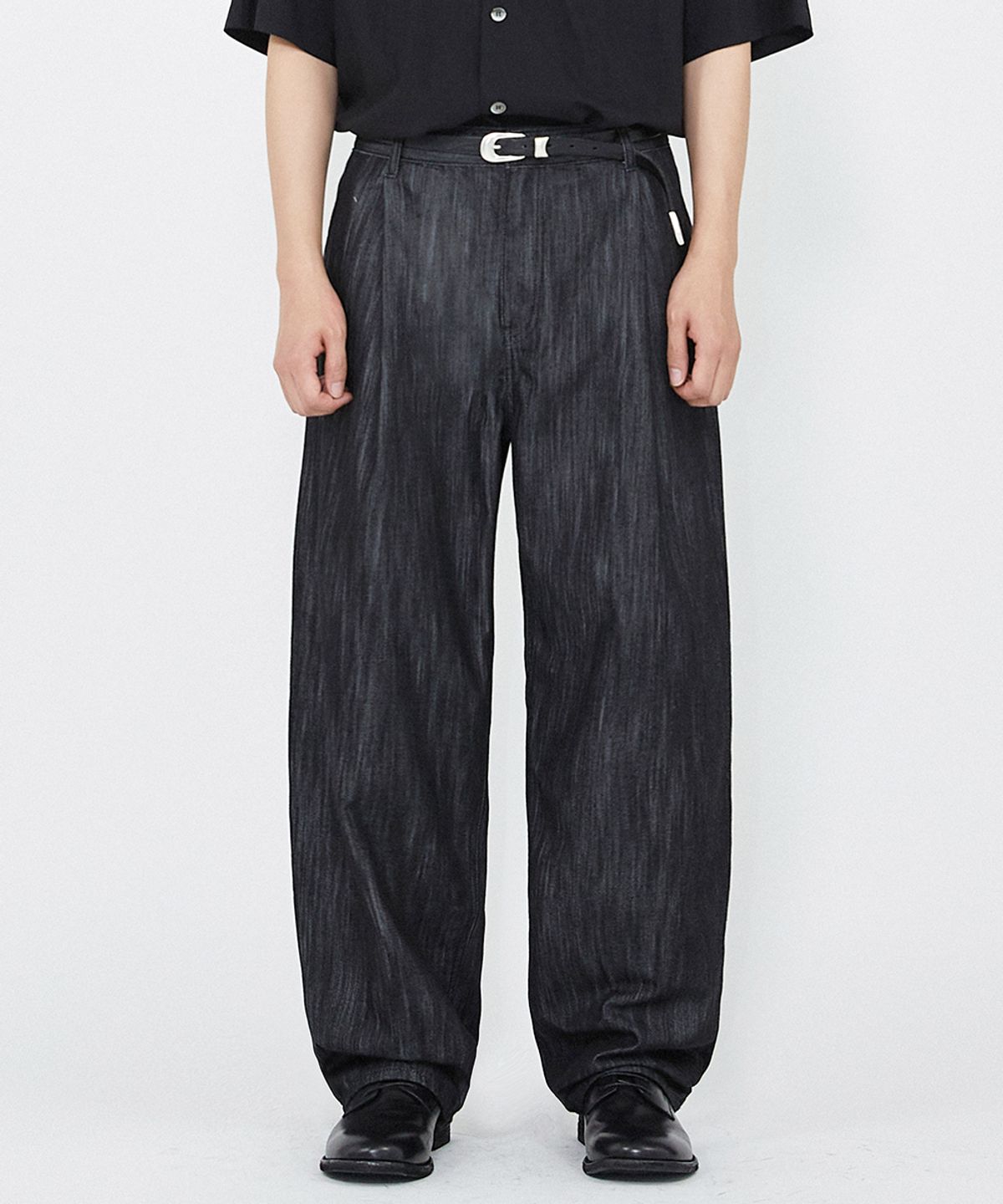 오더아카이브(ORDER ARCHIVE) One Pintuck wide 04 - Non fade rough black