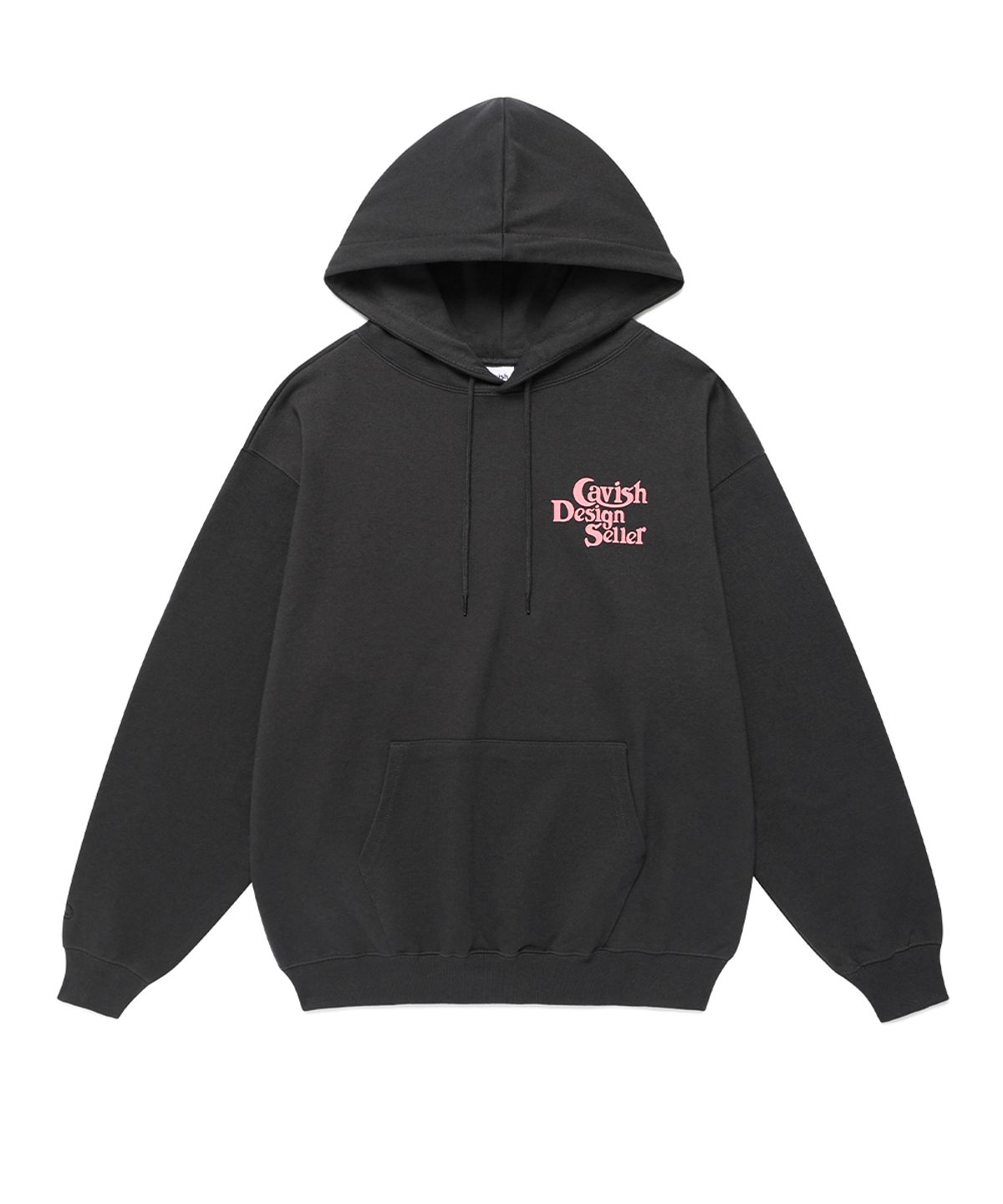 카비시(CAVISH) SELLER LOGO HOODIE CHARCOAL(PINK)(CV2BFUM400A)