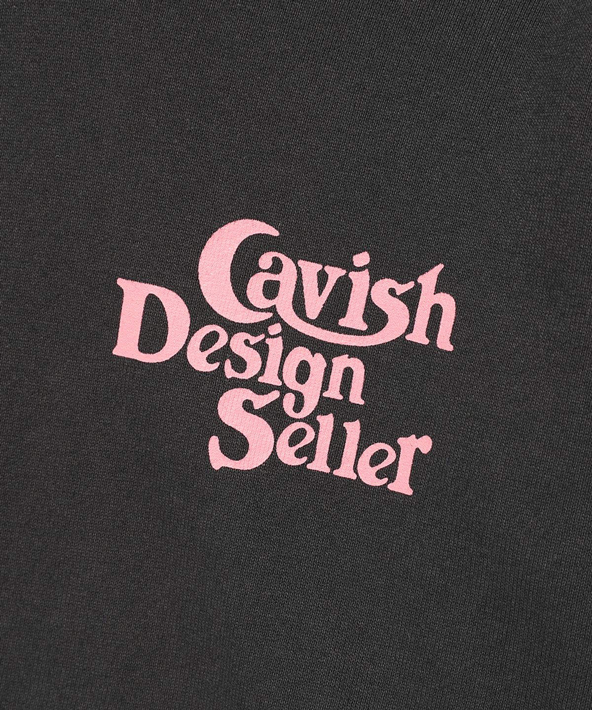 카비시(CAVISH) SELLER LOGO HOODIE CHARCOAL(PINK)(CV2BFUM400A)