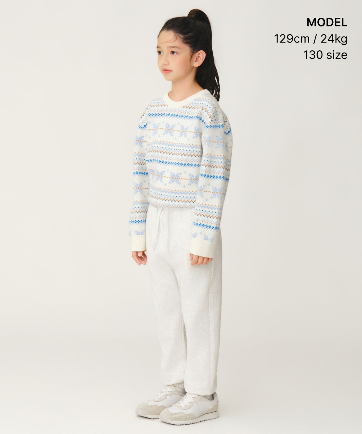 무신사 스탠다드 키즈(MUSINSA STANDARD KIDS) 베이식 스웨트 팬츠 [오트밀]