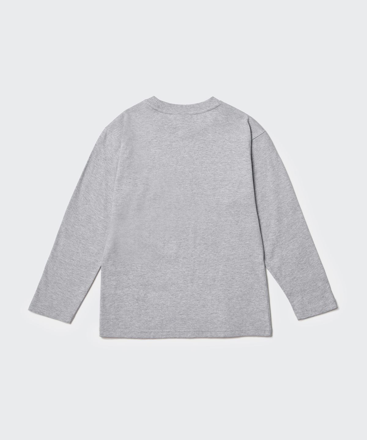 무신사 스탠다드 키즈(MUSINSA STANDARD KIDS) 릴렉스드 크루 넥 긴소매 티셔츠 [미디엄 그레이]