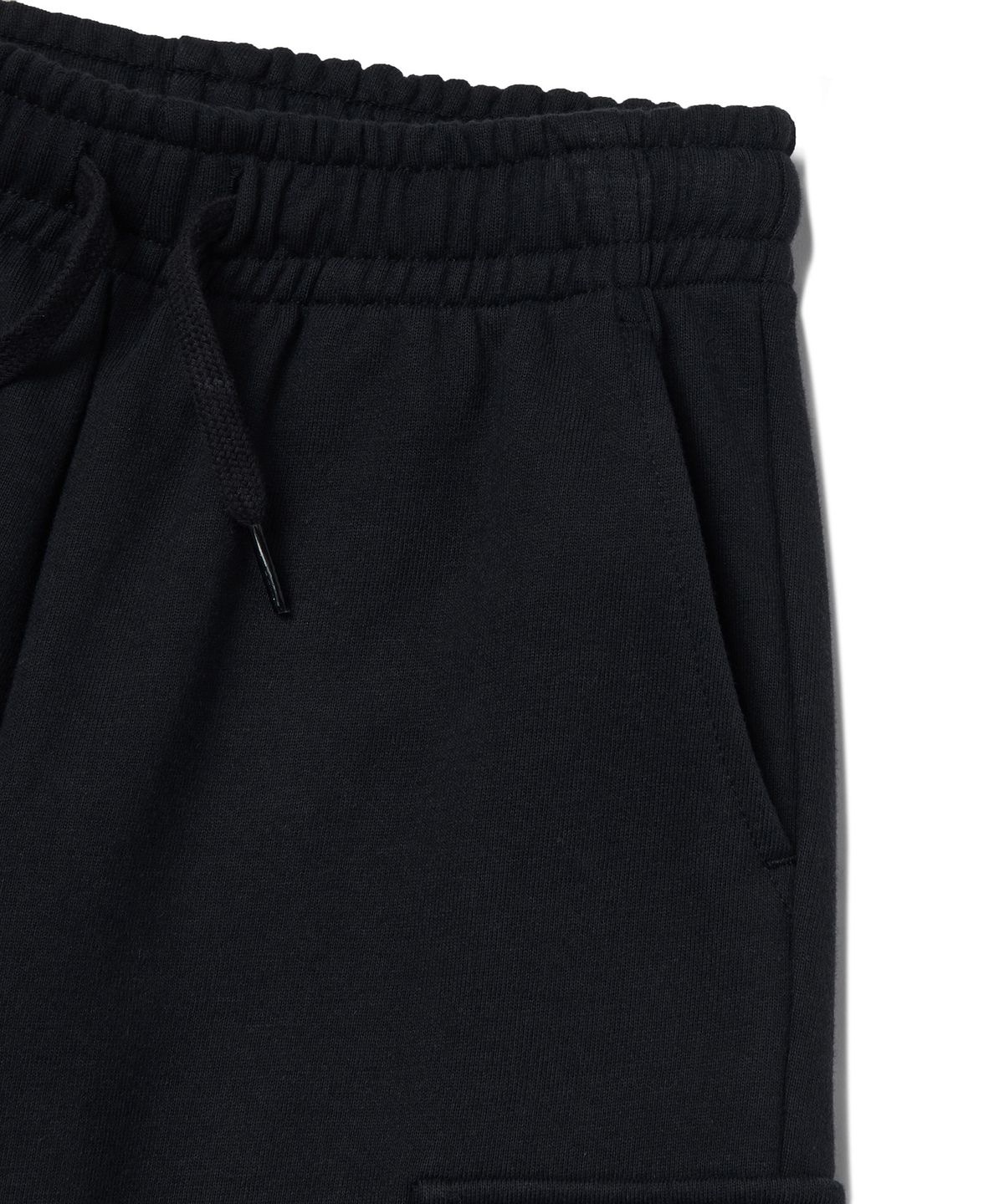 무신사 스탠다드 키즈(MUSINSA STANDARD KIDS) 카고 스웨트 팬츠 [블랙]