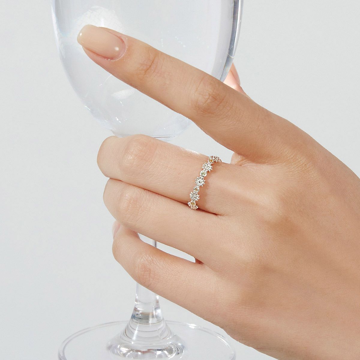 47베이지(47BAG) 925 Silver Edelin Stack Ring/ 에델린