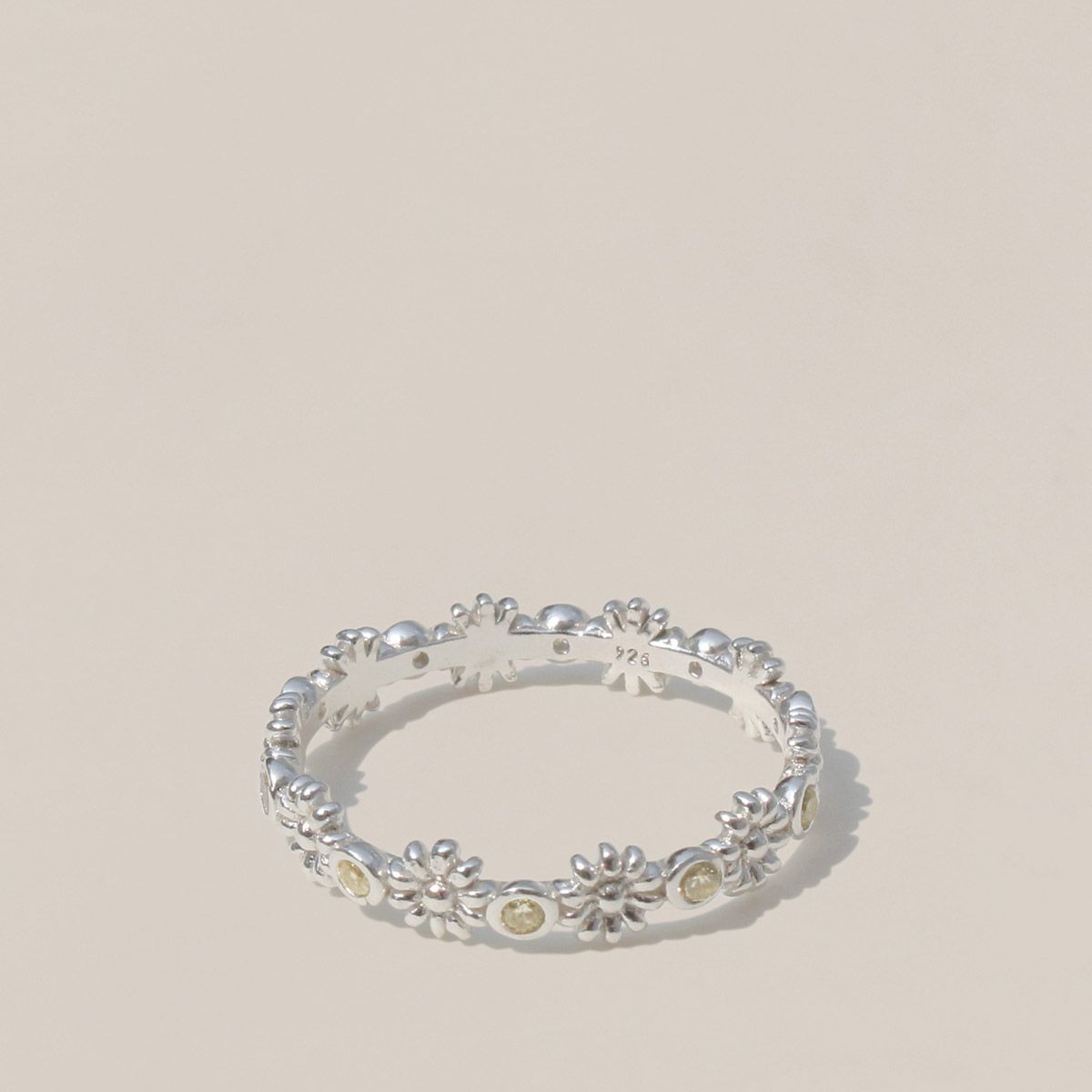47베이지(47BAG) 925 Silver Edelin Stack Ring/ 에델린