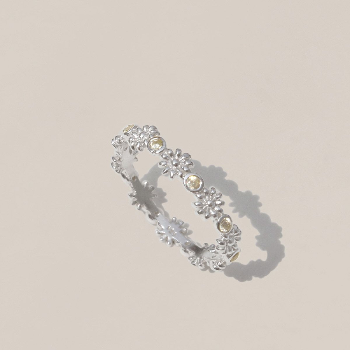 47베이지(47BAG) 925 Silver Edelin Stack Ring/ 에델린