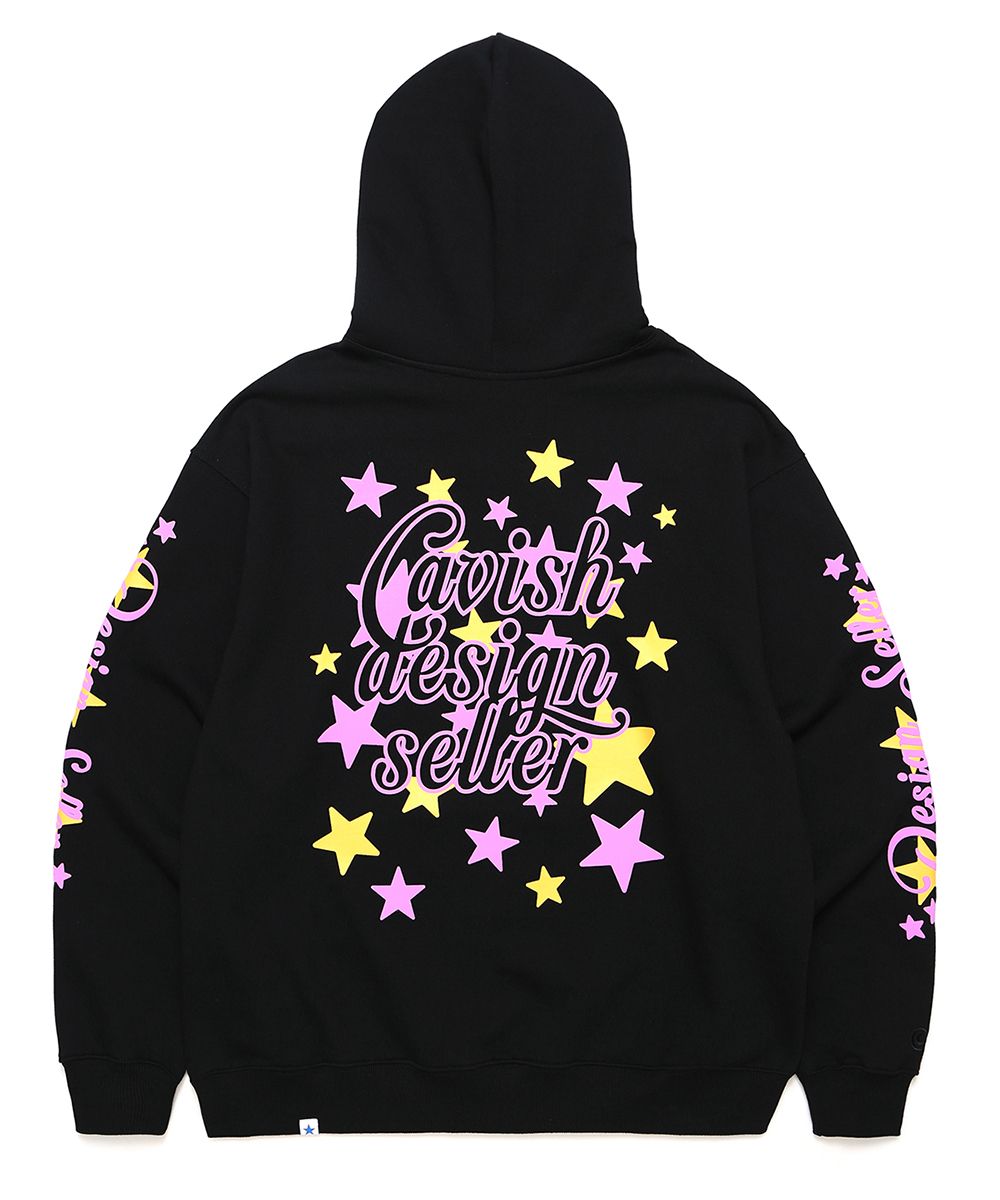 MUSINSA公式 | CAVISH STARLIGHT HOODIE BLACK(CV2CFUM405A)