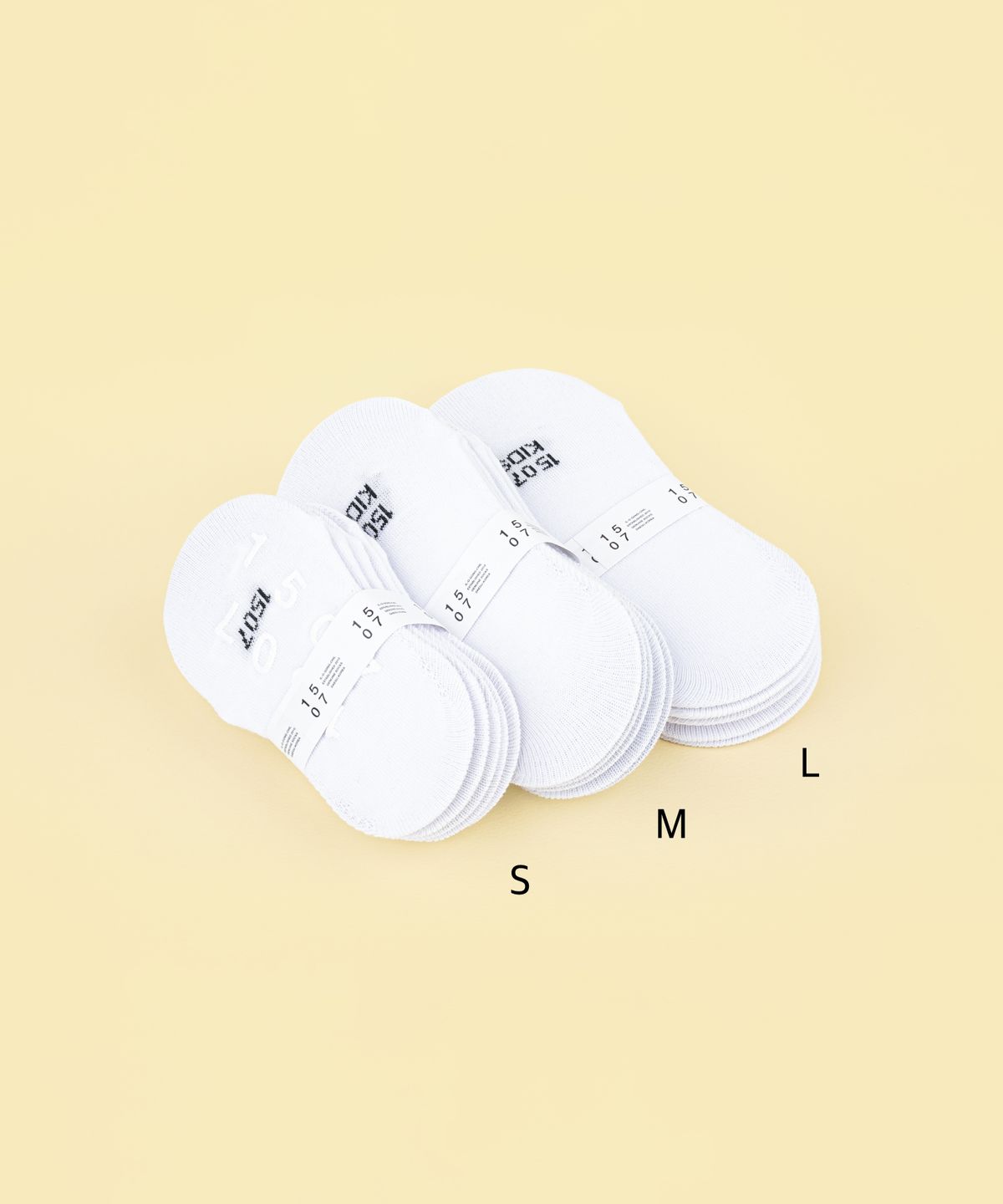 일오공칠(IL-O-GONG-CHIL) [5PACK] 1507 키즈 히든 삭스 - 화이트/스노우화이트/블랙