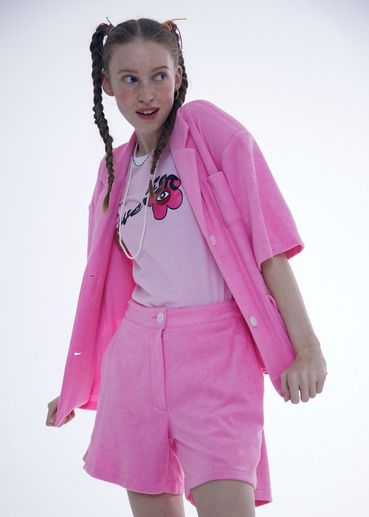 에프엠9102(FM91.02) TERRY PANTS_pink