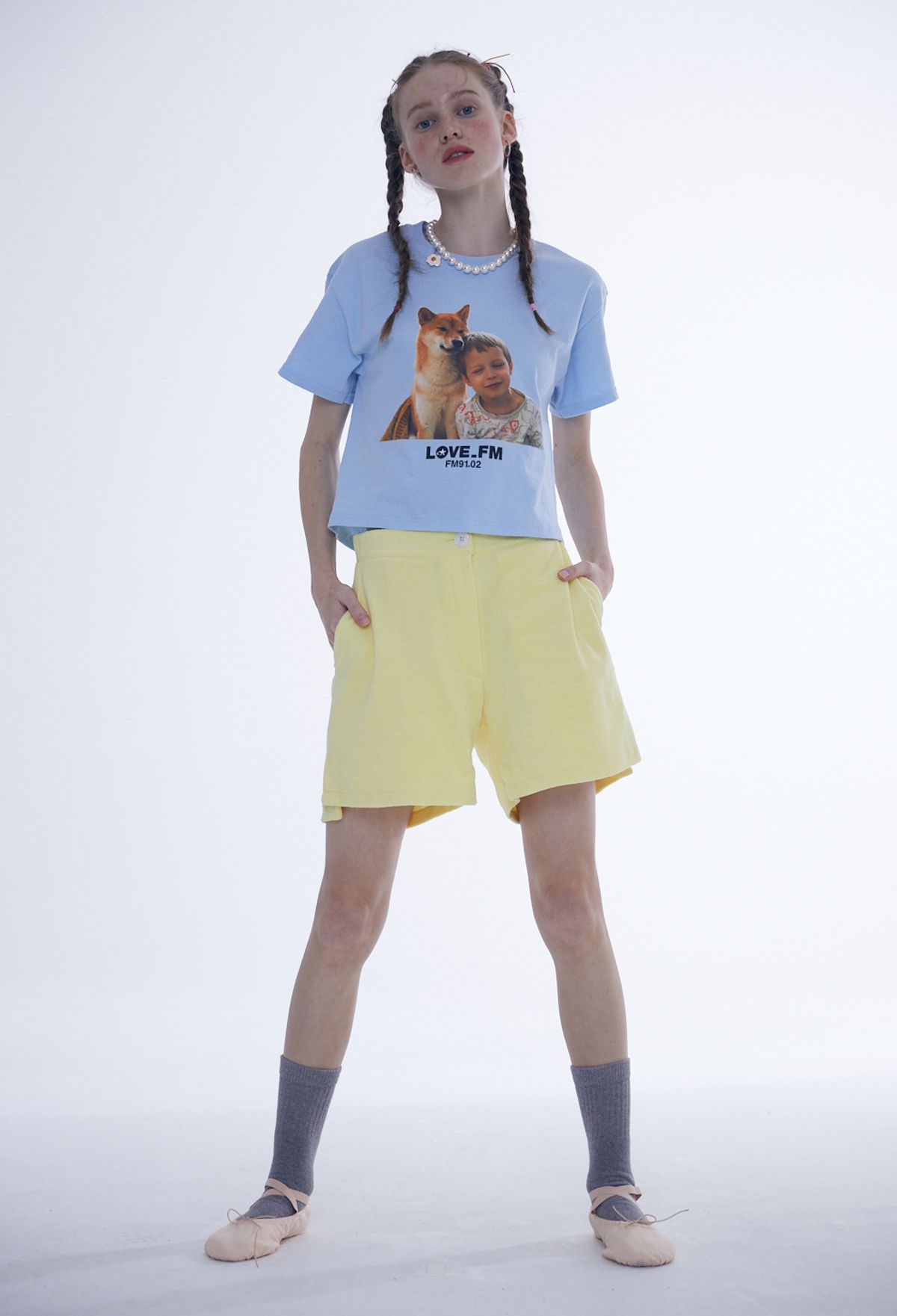 에프엠9102(FM91.02) TERRY PANTS_yellow