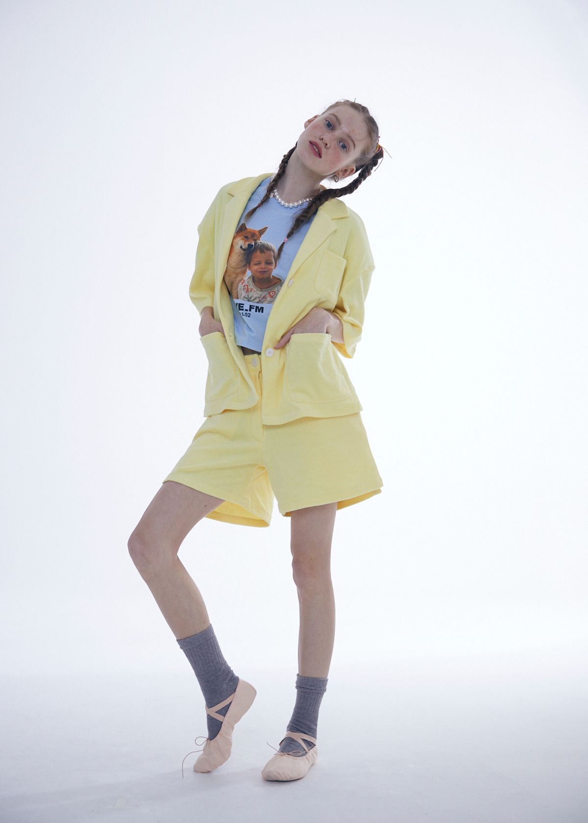 에프엠9102(FM91.02) TERRY PANTS_yellow