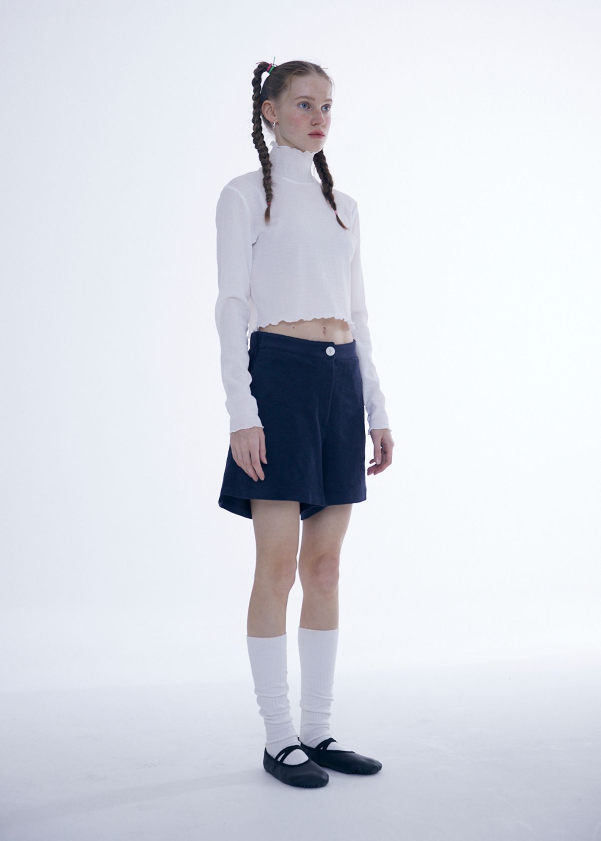 에프엠9102(FM91.02) TERRY PANTS_deep navy