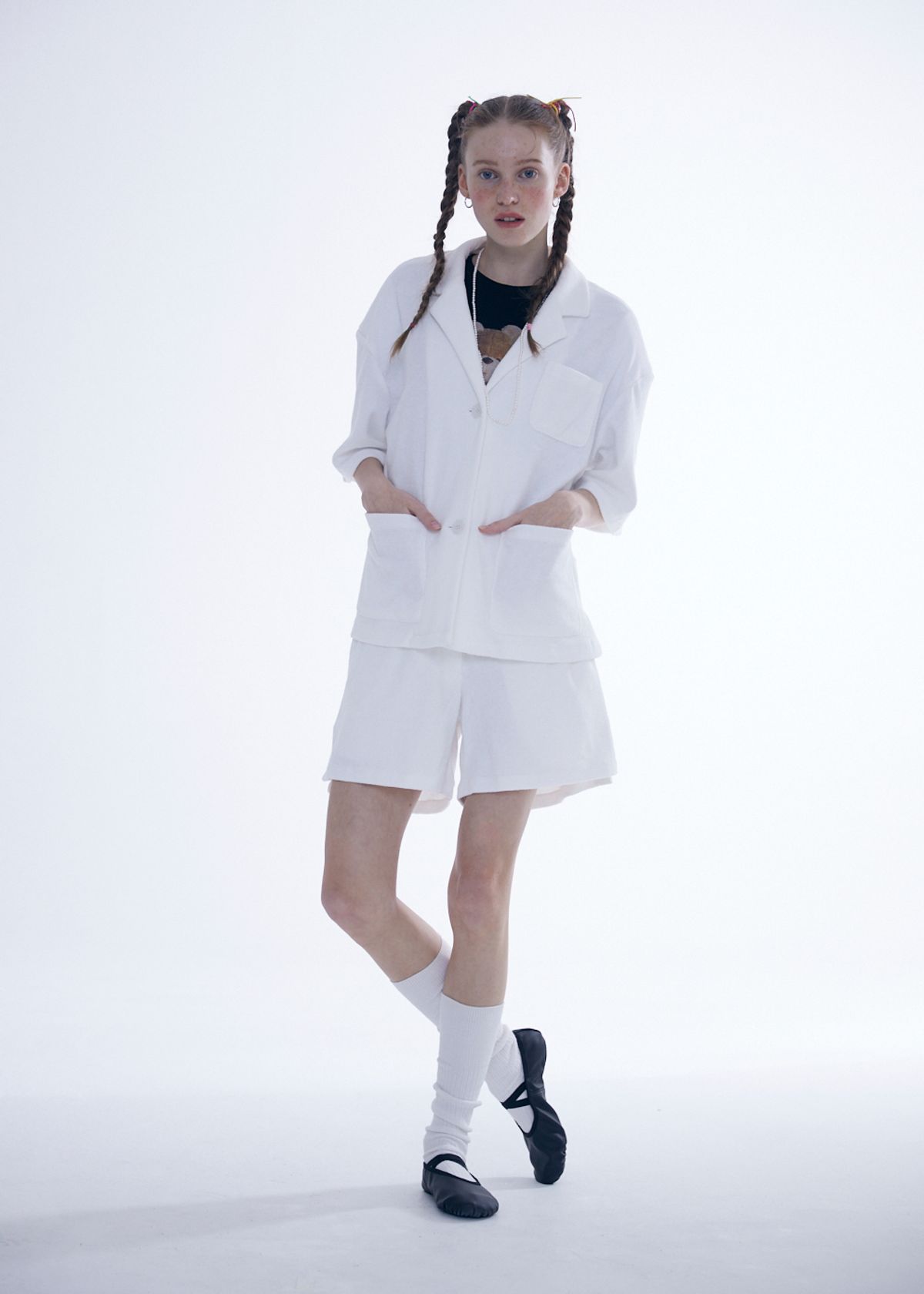 에프엠9102(FM91.02) TERRY PANTS_white