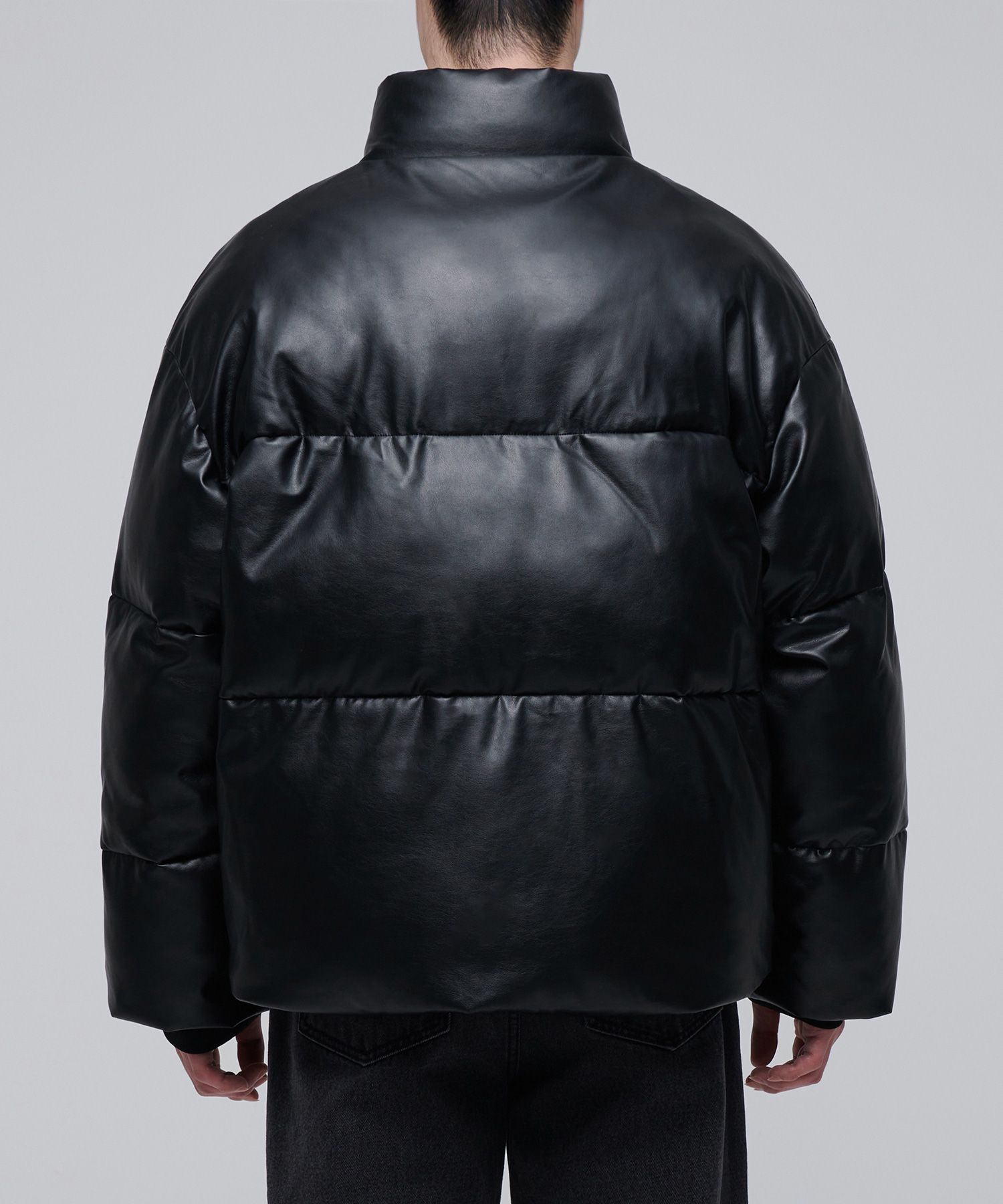 MUSINSA | MUSINSA STANDARD VEGAN LEATHER OVERSIZED CROPPED