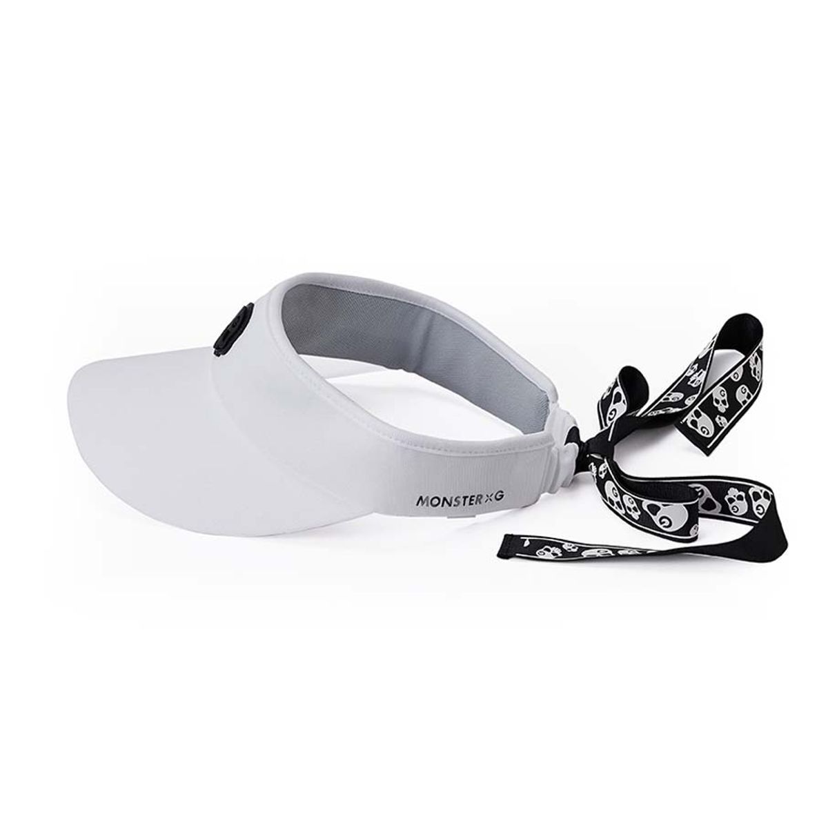 몬스터지(MONSTER G) WOMAN VISER CAP(여자 리본 썬캡) 화이트 MC22WV-69