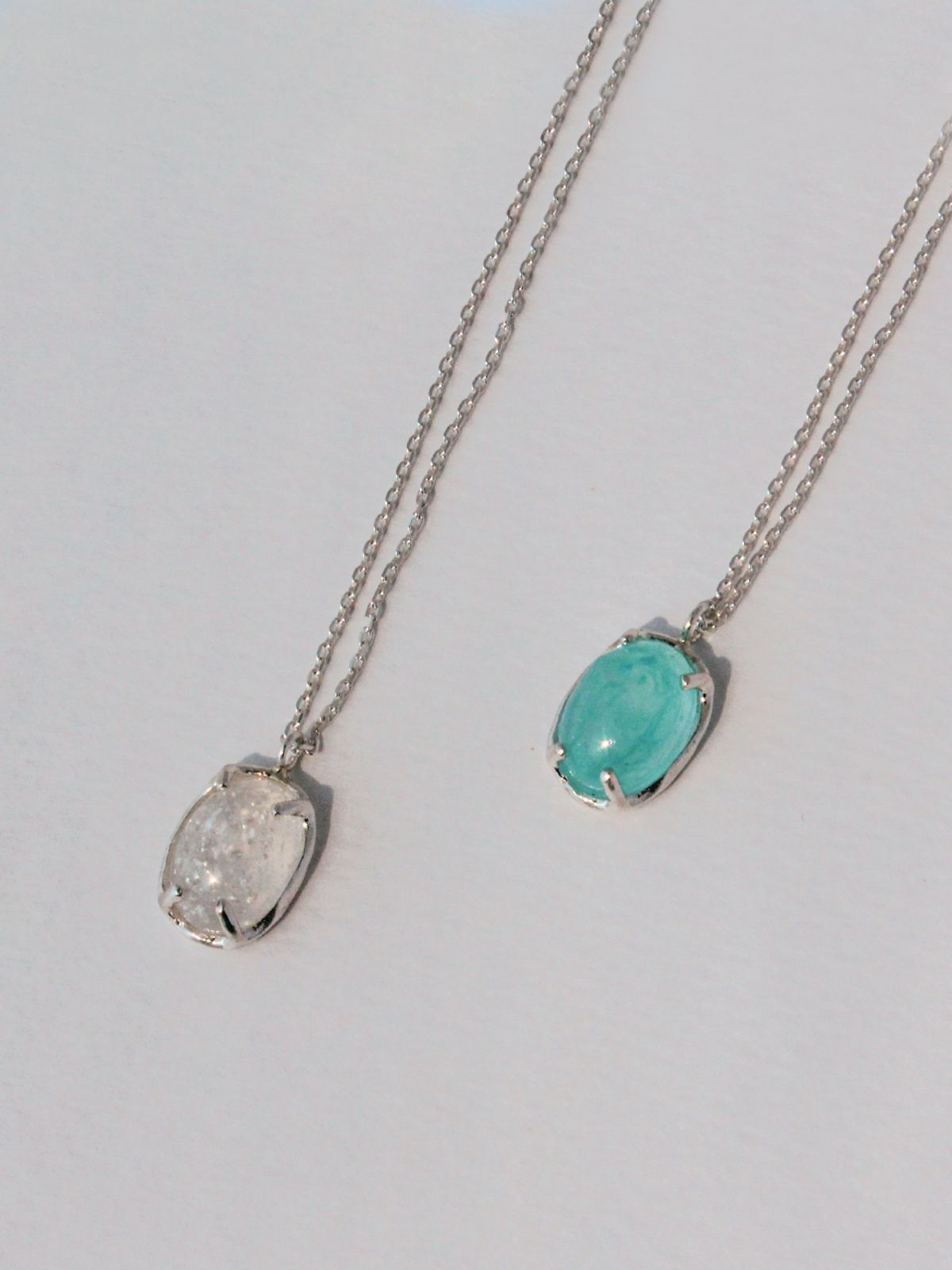 포스트루드(POSTLUDE) [SILVER] OVAL ROUGH RESIN P N (2 COLORS)