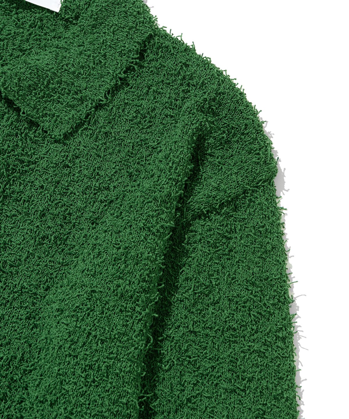 니티드(KNITTED) 테일 카라 가디건 GREEN