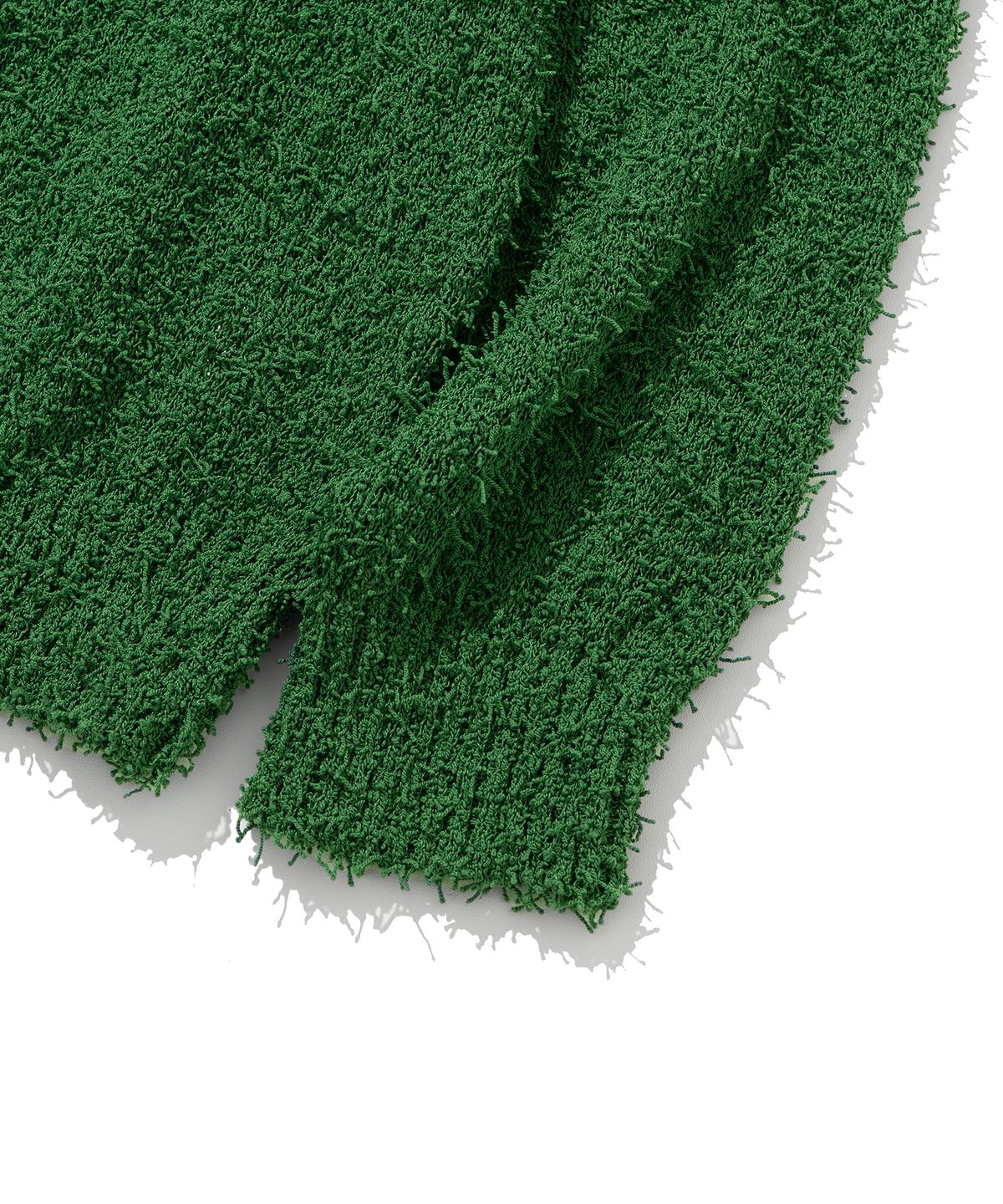 니티드(KNITTED) 테일 카라 가디건 GREEN