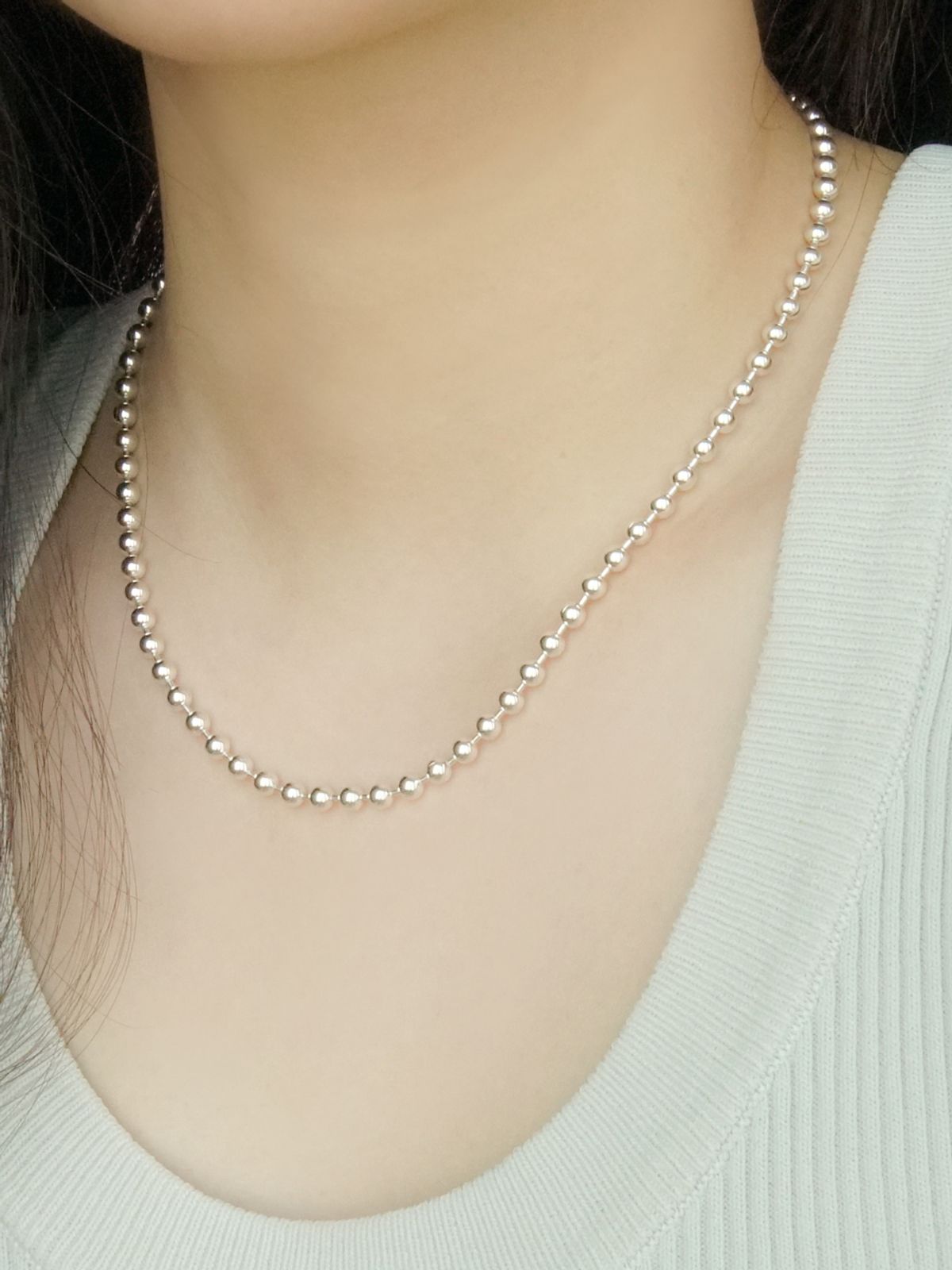 포스트루드(POSTLUDE) [SILVER] 4 SV BALL CHAIN N