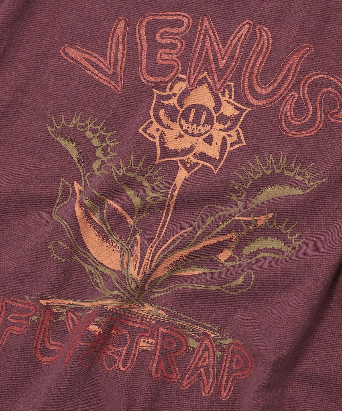 꼼파뇨(CPGN STUDIO) Venus Flytrap 피그먼트 반팔티 애쉬 로즈