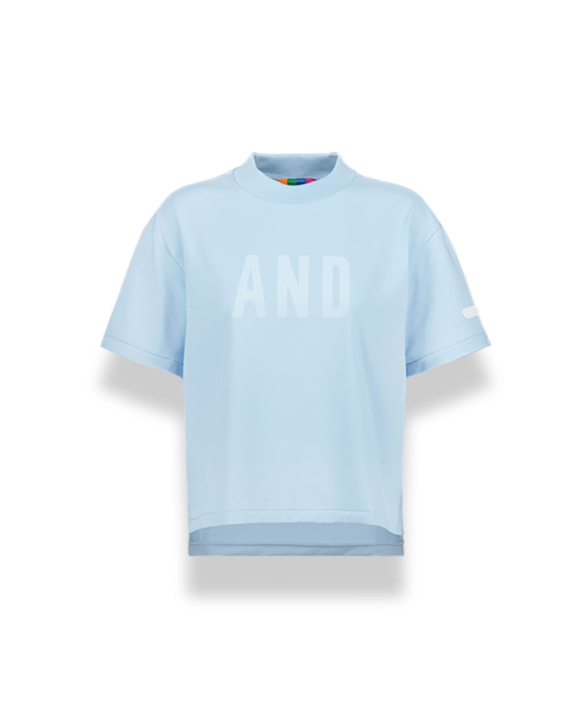 앤드 골프(AND GOLF) Mock Neck T shirts Sky Blue
