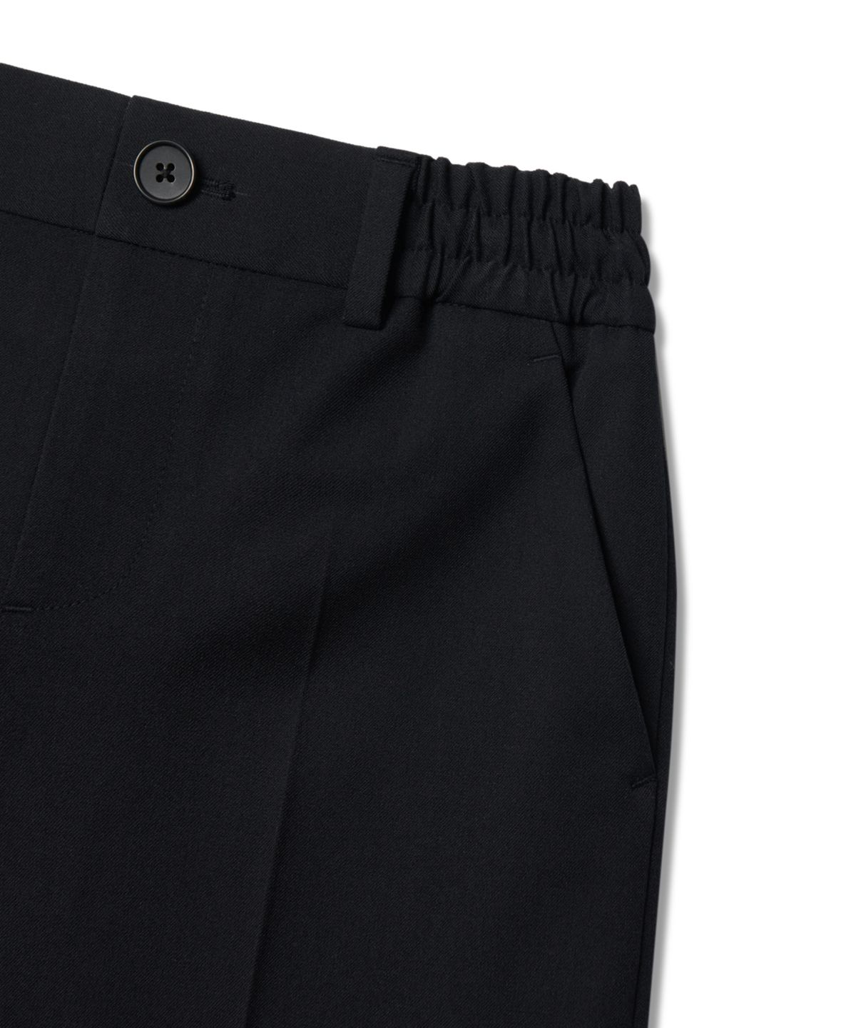무신사 스탠다드 키즈(MUSINSA STANDARD KIDS) 테이퍼드 밴딩 슬랙스 [블랙]