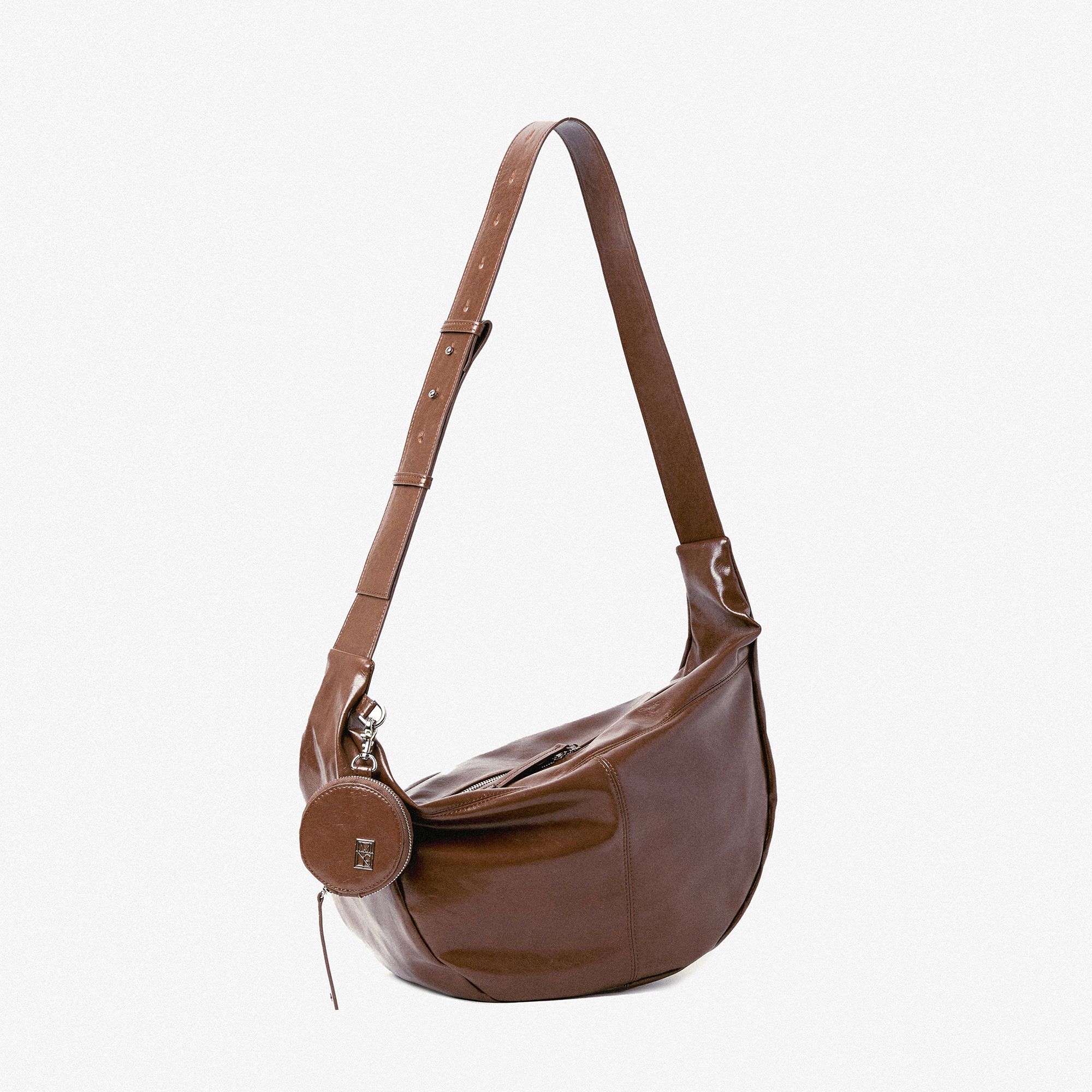日本未入荷☆CRACK LEATHER MESSENGER BAG/全2色/MIMTHEWARDROBE MUSINSA | MIMTHEWARDROBE Monta crack leather messenger bag_Brown