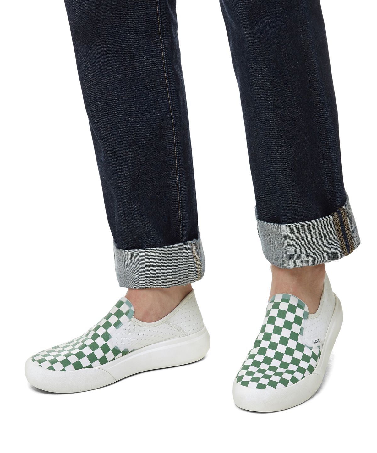 반스(VANS) 컴피쿠시 원 - (체커보드) 그린:마쉬멜로우 / VN0A45J5V0N1