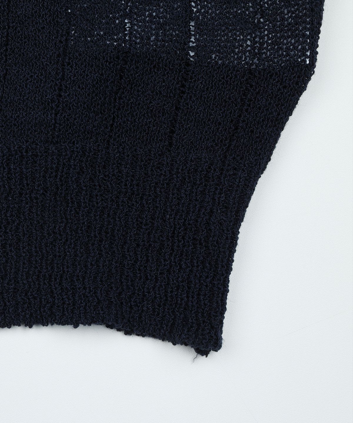 하드코어 해피니스(HARDCORE HAPPINESS) SIGNATURE LINEN KNIT VEST_NAVY