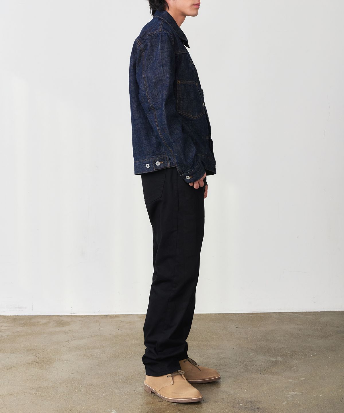 덴메이드(DENMADE) DEN0655 crease chino pants (black)