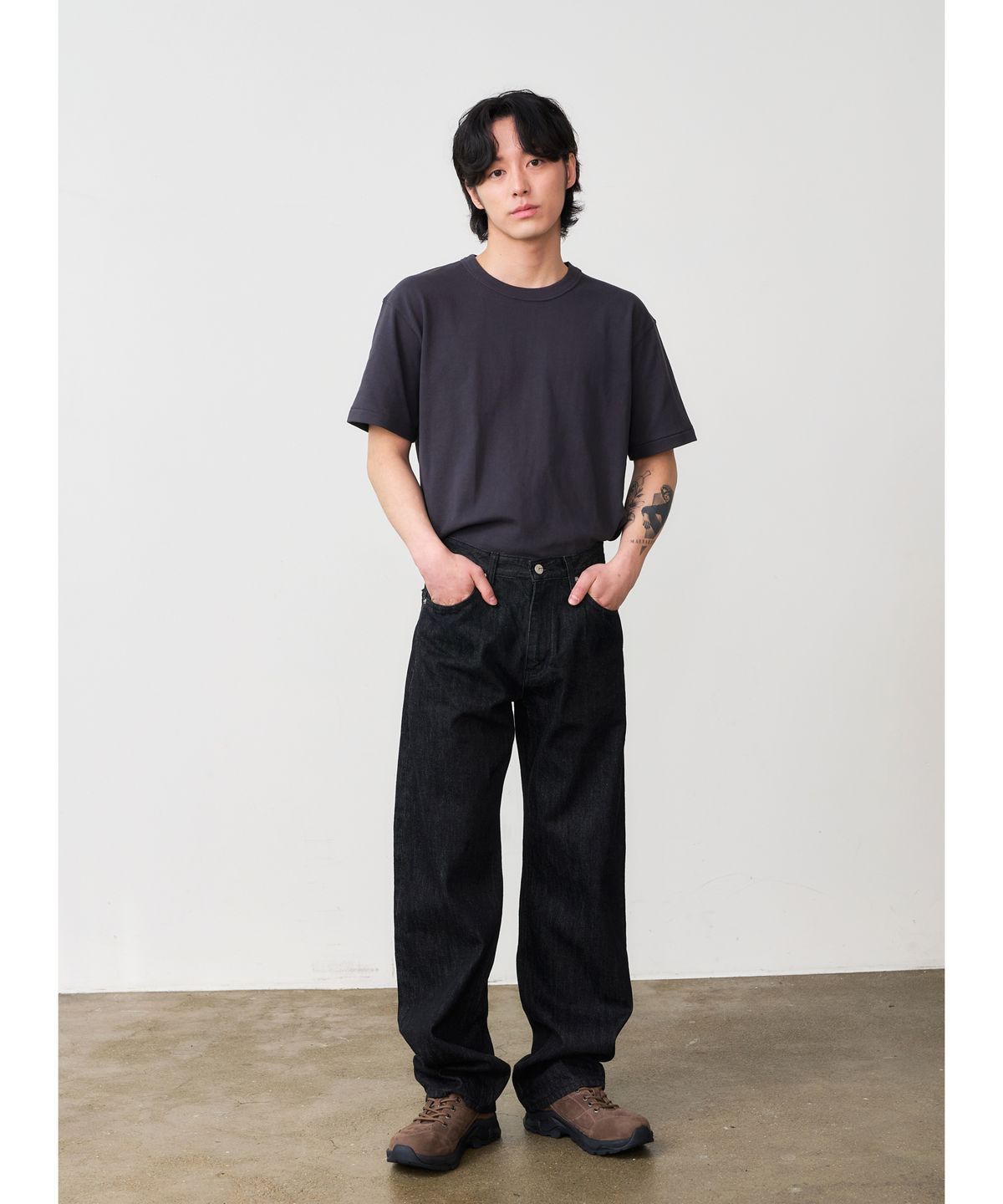덴메이드(DENMADE) DEN0061 Selvedge Wide Fit (One Black)