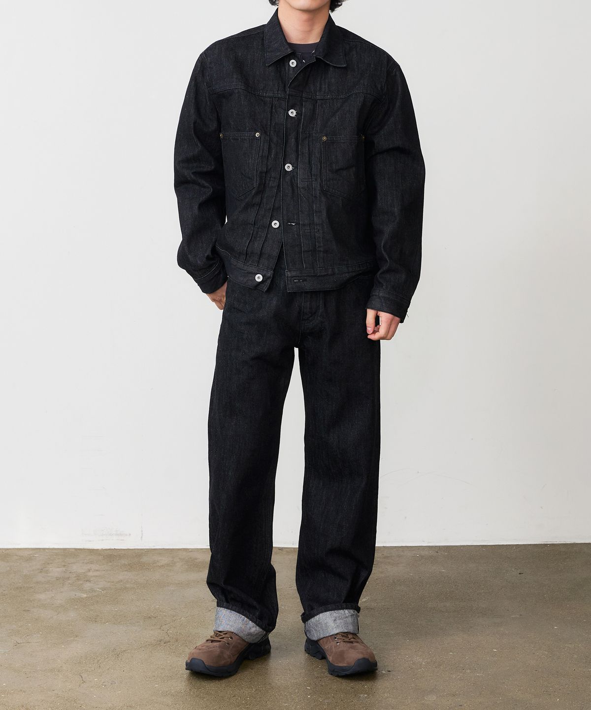 덴메이드(DENMADE) DEN0061 Selvedge Wide Fit (One Black)