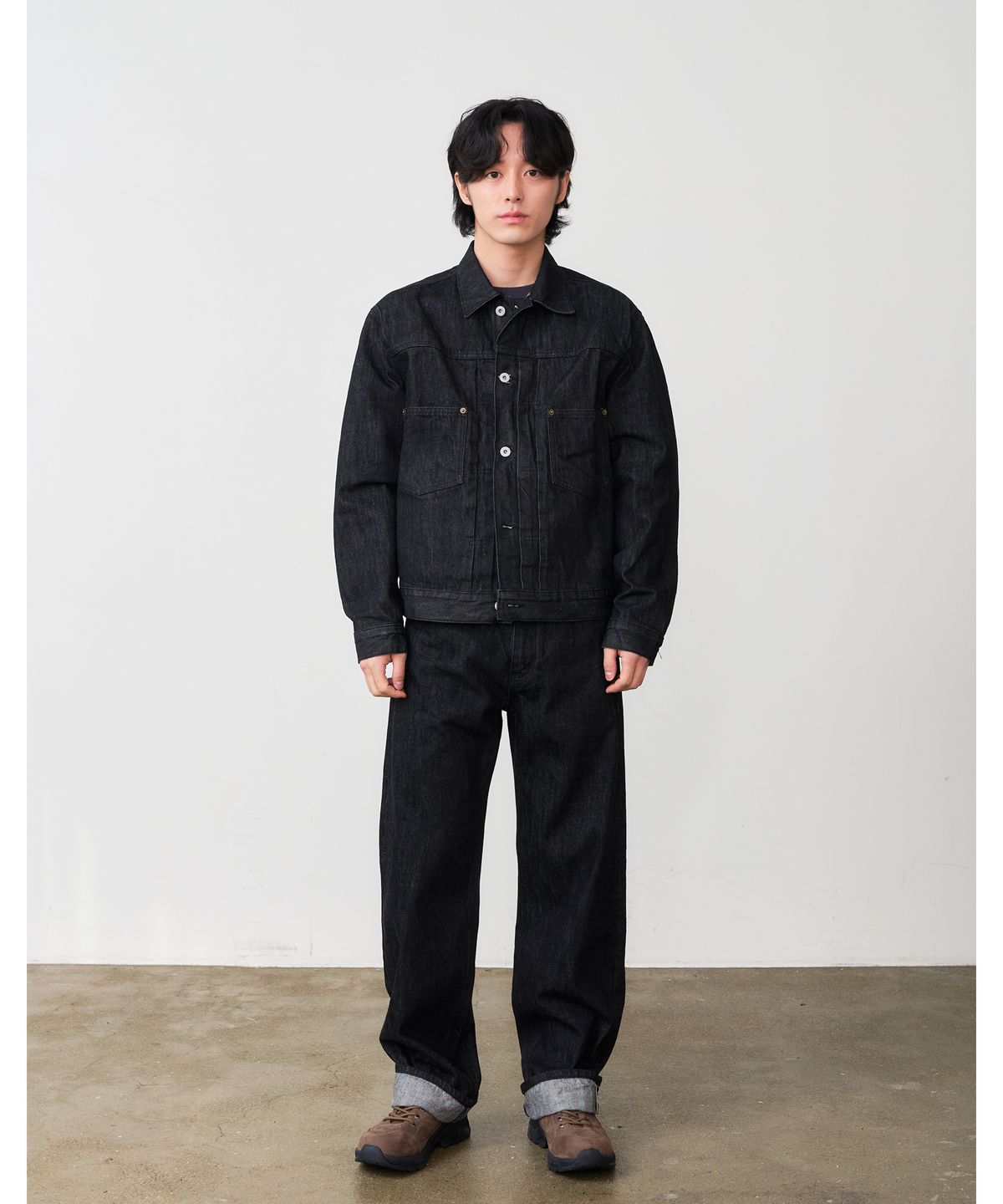 덴메이드(DENMADE) DEN0061 Selvedge Wide Fit (One Black)