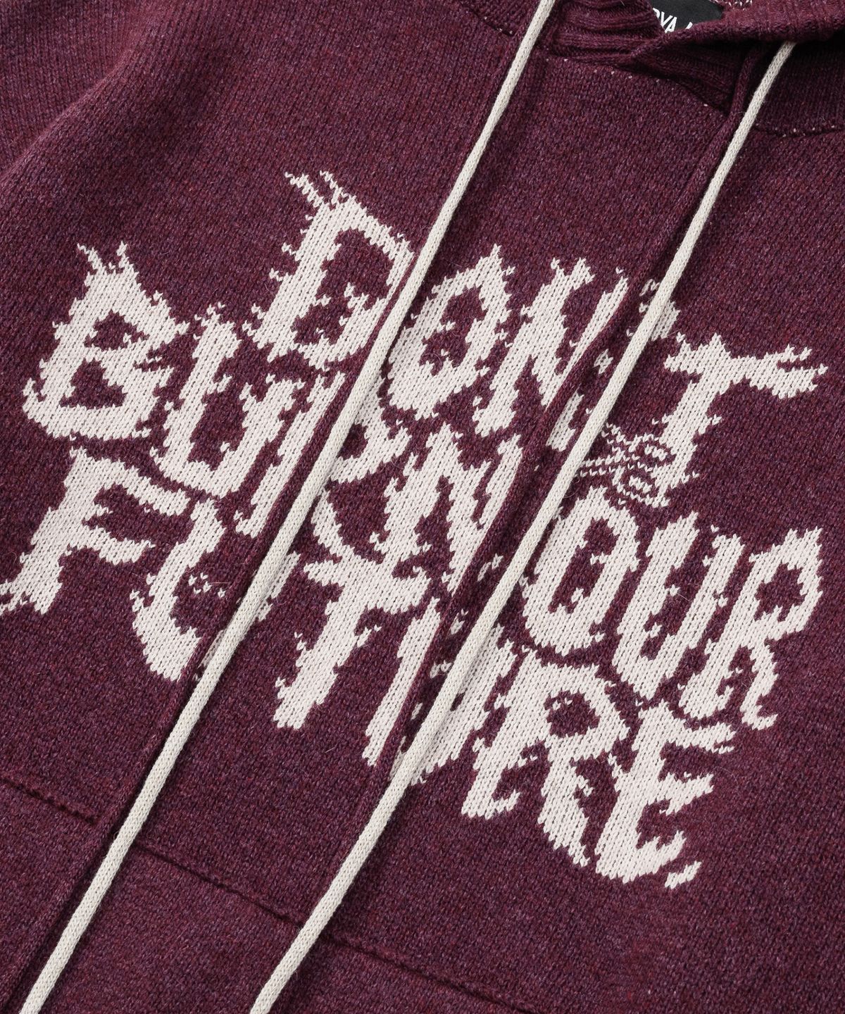 아조바이아조(AJOBYAJO) [PBA] DBOF Wool Knit Hoodie [BURGUNDY]