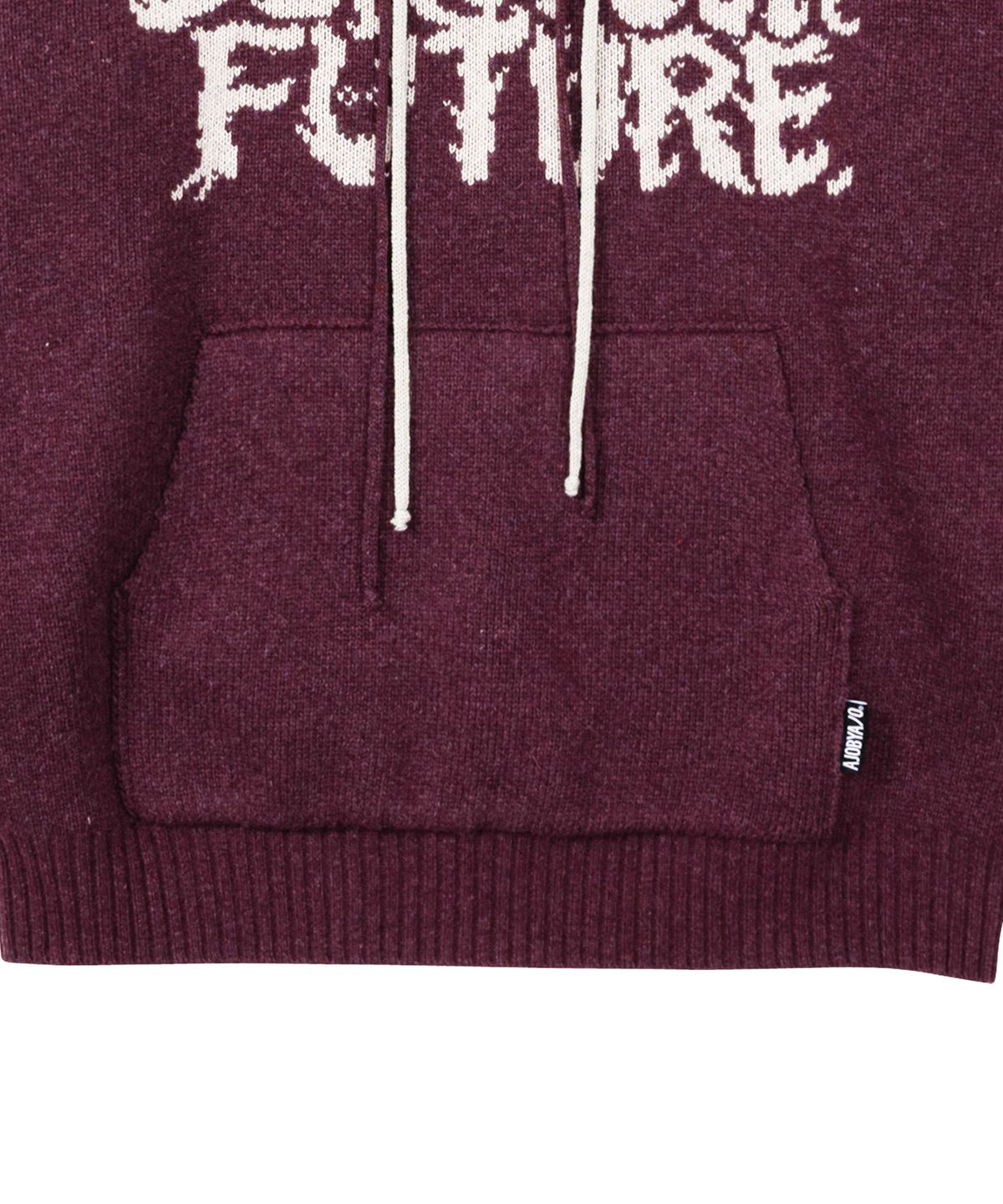 아조바이아조(AJOBYAJO) [PBA] DBOF Wool Knit Hoodie [BURGUNDY]