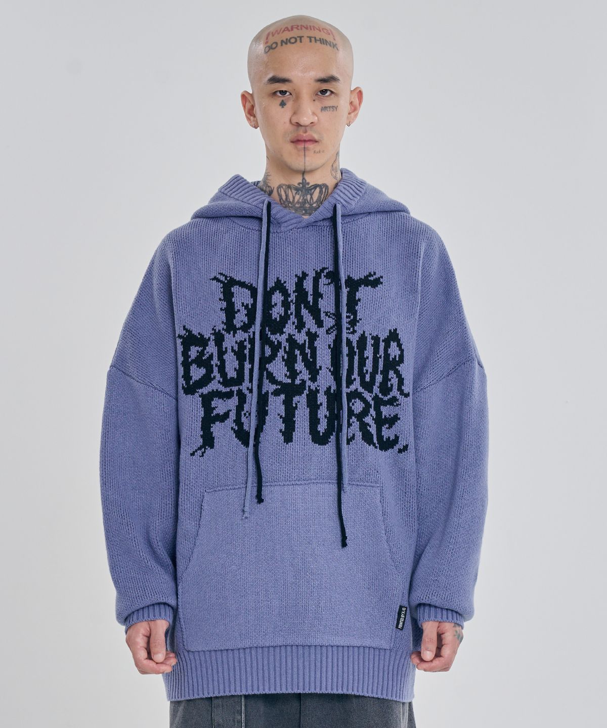 아조바이아조(AJOBYAJO) [PBA] DBOF Wool Knit Hoodie [LILAC]