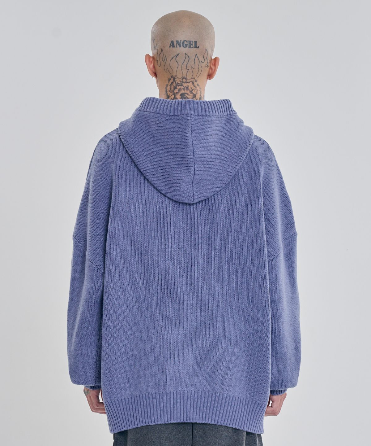 아조바이아조(AJOBYAJO) [PBA] DBOF Wool Knit Hoodie [LILAC]