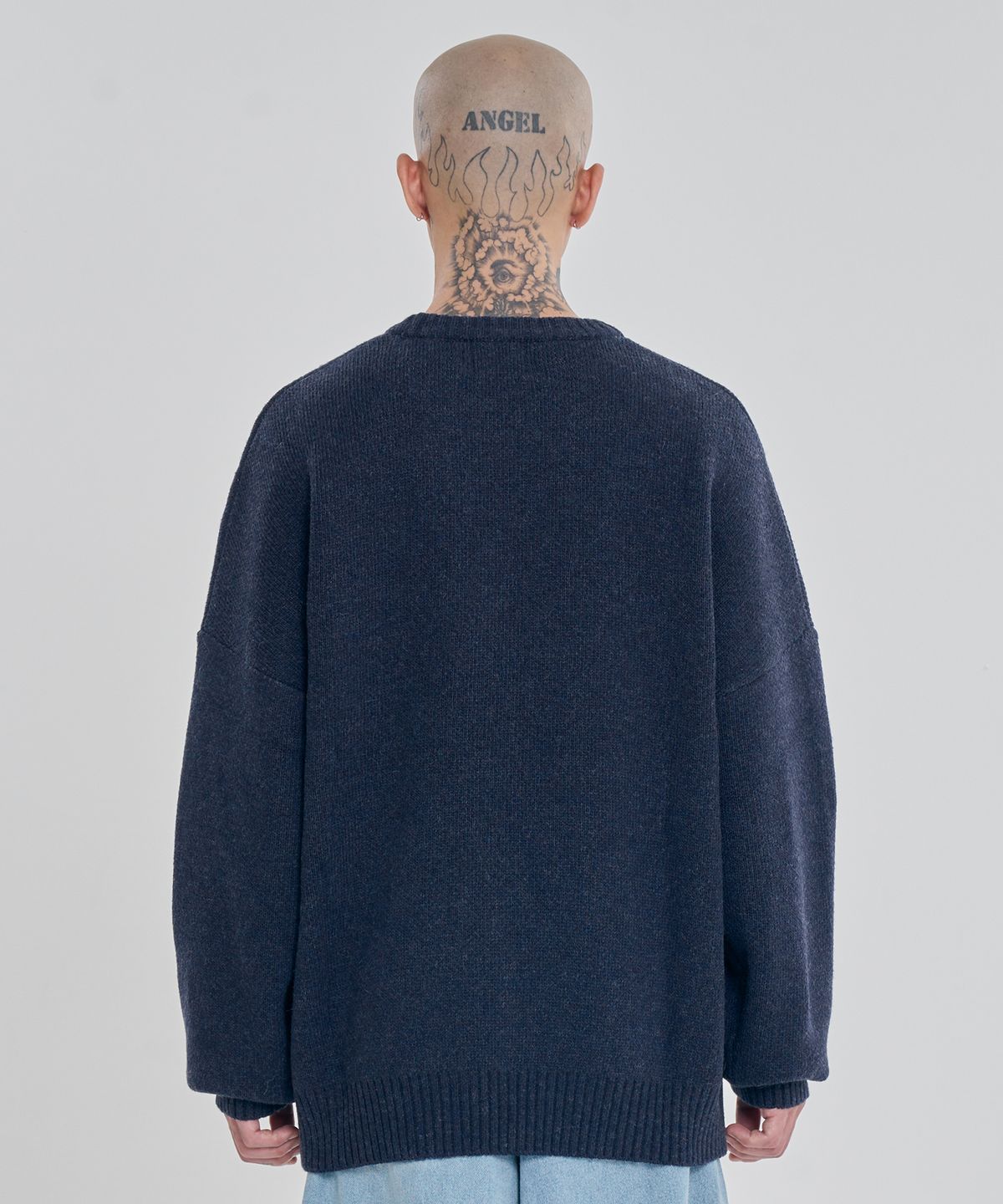 아조바이아조(AJOBYAJO) [PBA] DBOF Wool Knit Sweater [NAVY]