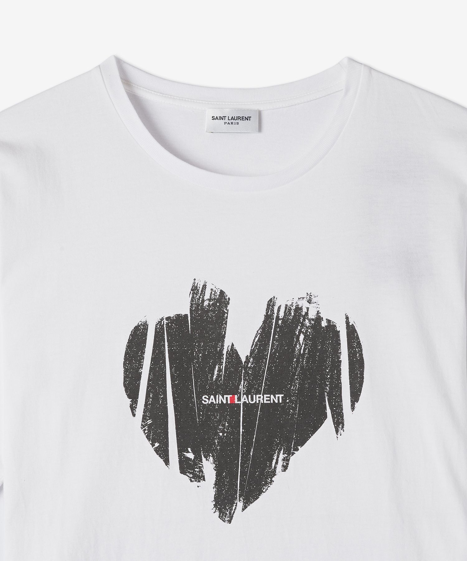 MUSINSA | SAINT LAURENT Women's Logo Heart Short Sleeve T